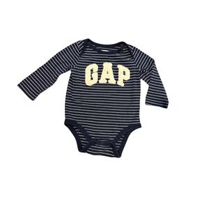 GAP Navy and White Striped Bodysuit size 12-18 months